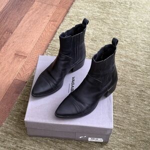 Vagabond Black Leather Marja Boots